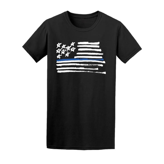 Brush Art Usa Flag Tee Men's -Image by Shutterstock