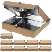 10Pcs Takeout Pizza Box Bakery Pizza Wrapping Boxes Pizza Take Out Containers