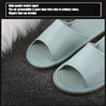 thumbnail image 4 of LKJYER Men's and Women's Genuine Leather Open Toe Slippers Summer Sandals,Open Toes Indoor Slippers Leather Sandals Casual House Shoes Bedroom Slippers Office Slippers Gift for Mens Womens, 4 of 7