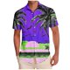 thumbnail image 1 of Mens Casual Manga Corta Botón Abajo Camisas Impresas Botón de Bolsillo Turndown Collar Blusa para Verano Al Aire Libre Casual Diario, 1 of 6