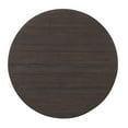 thumbnail image 2 of Bowery Hill Contemporary Round Side Table in Dark Brown Wood, 2 of 4