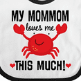 thumbnail image 4 of Inktastic Mommom Loves Me Grandson Boys or Girls Baby Bib, 4 of 4