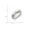 thumbnail image 2 of Solid 14k White Gold AA Diamond Men's Wedding Band (5mm) (.3ct.) - Size 11.5, 2 of 2