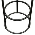 thumbnail image 3 of Round Backless Bar Height Stool with Solid Pine Seat and Metal Hoop Base, 3 of 11