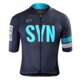 thumbnail image 3 of Maillot de ciclismo BIEHLER SYNDICATE para hombre, manga corta, color negro y rosa, ligero y transpirable, maillot de ciclismo profesional, 3 of 5