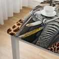 thumbnail image 5 of nygtbtfer Square Fitted , Polyester Stain Resistant Table Clothes, Wipeable s Fits Square Table 46*46, 5 of 8
