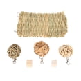 thumbnail image 2 of Grass Bed Mat,Rabbit Grass Mat Relieve Hamster Grass Matwith Ball Toys Hamsters Chew Toys Set High-End Performance, 2 of 8