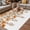 Orange, variant on Yellow Floral Outdoor Rug for Patio/Deck/Porch, Non-Slip Large Area Rug 3 x 5 Ft, Farmhouse Spring Flowers Leaves Indoor Outdoor Rugs Washable Area Rugs, Reversible Camping Rug Carpet Runner