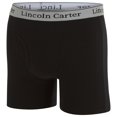 thumbnail image 7 of LINCOLN CARTER Men's Cotton Stretch Boxer Briefs, Pack of 6, Anti-Chafing, Soft, Cooling, Tagless - L, Black, 7 of 7