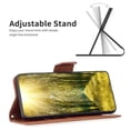 thumbnail image 2 of Compatible with Samsung Galaxy S25 Wallet Case for Women Man, Premium PU Leather Folio Flip Case with Card Holders Kickstand Wrist Strap, Luxury Shockproof Protective Phone Cover, Brown, 2 of 6