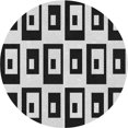 thumbnail image 1 of Ahgly Tapis Rond d'Intérieur à Motifs Charbon Noir, 10 Pieds Rond, 1 of 6