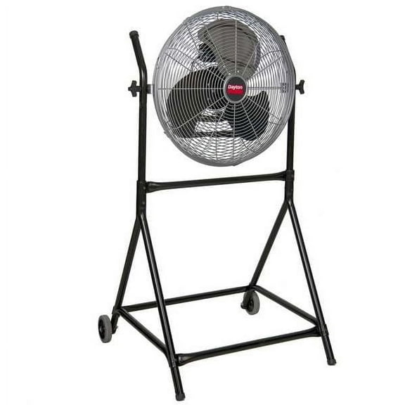 Dayton Mobile Floor Fan,1500/1300/1100 RPM 61LD84