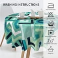 thumbnail image 6 of XMXT Waterproof Round Table Cloth, Abstract Electronic Patterns Tablecloth Polyester Table Cover for Home Kitchen Dining Party Room Decor, 60 inches, 6 of 8