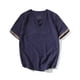 thumbnail image 4 of pstuiky Camisas de vestir de manga corta para hombre, Camisa informal de manga corta con cuello en V para hombre, cómoda y a la moda. camisas casuales para hombre xxxl, 4 of 5