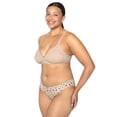 thumbnail image 5 of fresh collection by Fruit of the Loom Women's Cotton Triangle Bralette and Bikini Underwear Set, 5 of 8