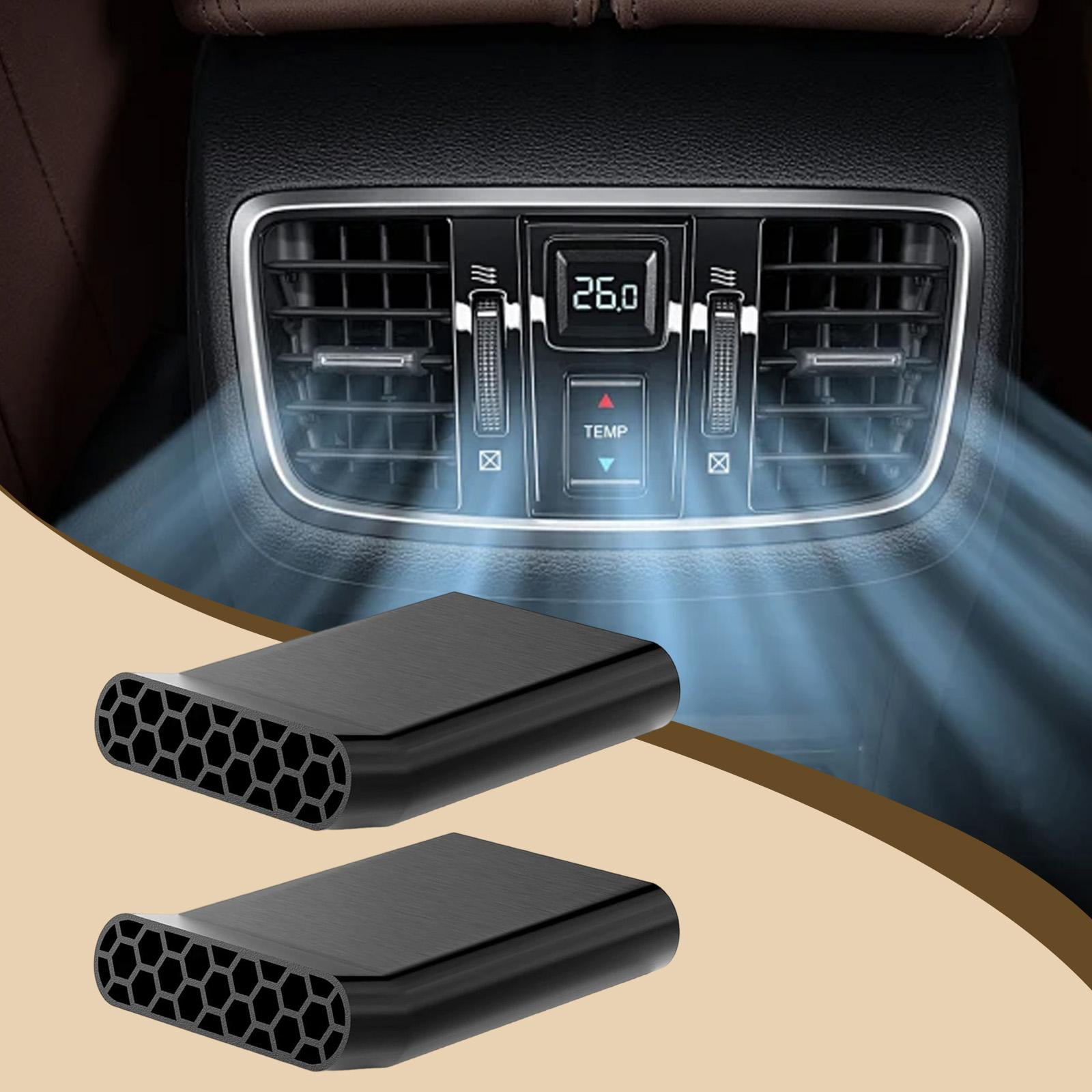 funtasica 2 Pieces Rear Floor Vent Extenders for Ford F150 2015-2024 Accessory