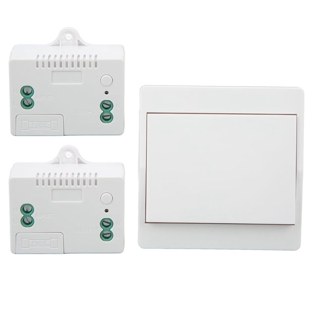 Interruptor De Luz Inalámbrico Resistente Al Agua, Control Remoto Autoalimentado, Kit Receptor De Interruptor De Accesorio De Iluminación Montado En La Pared Inalámbrico