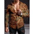 thumbnail image 1 of Camisas de manga larga para hombre estilo retro de otoño, tendencia de estilo étnico, ropa para hombre, camisas casuales con personalidad de moda, camisetas de manga larga para hombre, 1 of 6