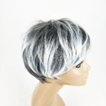 thumbnail image 2 of Peluca de mujer estilo europeo y americano de moda pelo corto liso teñido fibra química tocado para mujer, 2 of 4