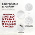 thumbnail image 6 of Lsque Ladybug On Blue Stripes Printed Women's Running Shorts with Liner Pockets,Elastic Quick Dry Workout Athletic Gym Yoga Shorts,Womens High Waist Shorts-Small, 6 of 9