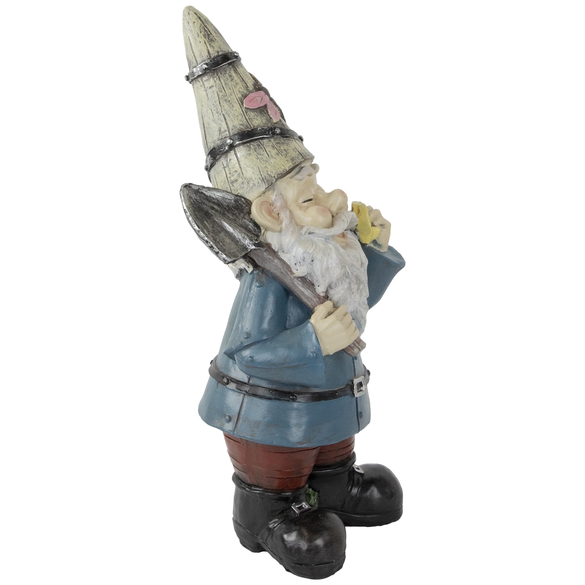 Northlight Gnome with Shovel Outdoor Garden Statue - 15.25 Northlight Gnome with Shovel Outdoor Garden Statue - 15.25