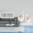 thumbnail image 2 of Reloj de pared digital, reloj de escritorio, estatua de cisne, figura de cerámica, material PP, pantalla multifuncional, adecuado para el hogar, la of, 2 of 8