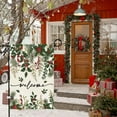 thumbnail image 4 of Holly Red Berries Christmas Garden Flag 12x18 Inch Double Sided Poinsettia Floral Welcome Winter Flag Farmhouse Vintage Outside Outdoor Yard Holiday Yard Decoration, 4 of 6
