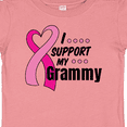 thumbnail image 4 of Inktastic Breast Cancer Awareness I Support My Grammy with Pink Ribbon Boys or Girls Baby T-Shirt, 4 of 5