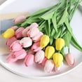 thumbnail image 6 of WE Artificial PU Tulips ，Real Touch Fake Flower Arrangement Bouquets for Home Office Wedding Decoration, 6 of 6