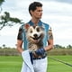 thumbnail image 3 of Fotbe Blue Sky Cute Wolf Camiseta Polo de Golf para Hombre con Estampado – Camisa Deportiva Transpirable con Cuello Abotonado-Large, 3 of 6