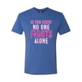 thumbnail image 2 of In This Family No One Awareness Mens Premium Tri Blend T-Shirt, Vintage Royal, Small, 2 of 3