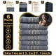 thumbnail image 1 of Paquete de 6 toallas de baño hiladas de terciopelo | Algodón suave altamente absorbente 27.1x13.3 pulgadas | Toallas faciales y corporales para baño, spa, gimnasio, hotel | Lavable a máquina, 1 of 9