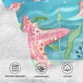 thumbnail image 3 of Marine and Seastar under Sea Cotton Face Towels Absorbent Hand Towel Soft Bathroom Towel for Kitchen Hotel Decoration, 3 of 7