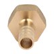 thumbnail image 3 of Conector de acoplamiento de tubo de latón con rosca hembra BSP de 3/8, barbilla de manguera de 8 mm, 4 piezas, 3 of 3