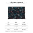 thumbnail image 5 of Zufioo Joystick Gamepad Print Horizontal Flannel Blanket, Anti-wrinkle, Anti-shrinkage, Anti-allergic Plush Blanket, Household Items Suitable for Bedroom-80"x60", 5 of 6