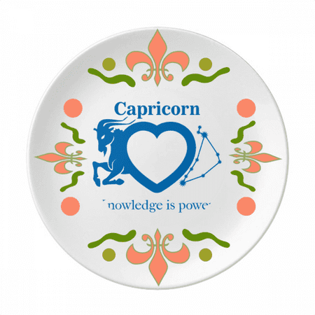 

Motivation Constellation Capricorn Love Flower Ceramics Plate Tableware Dinner Dish