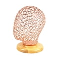 thumbnail image 1 of Cabeza de Maniquí Jinwen Metal Moderno con Base de Madera, 1 of 8