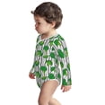 thumbnail image 3 of Xecao Broccoli 2 Print Baby unisex-baby Cotton Long-sleeve Bodysuits-12 Months, 3 of 6