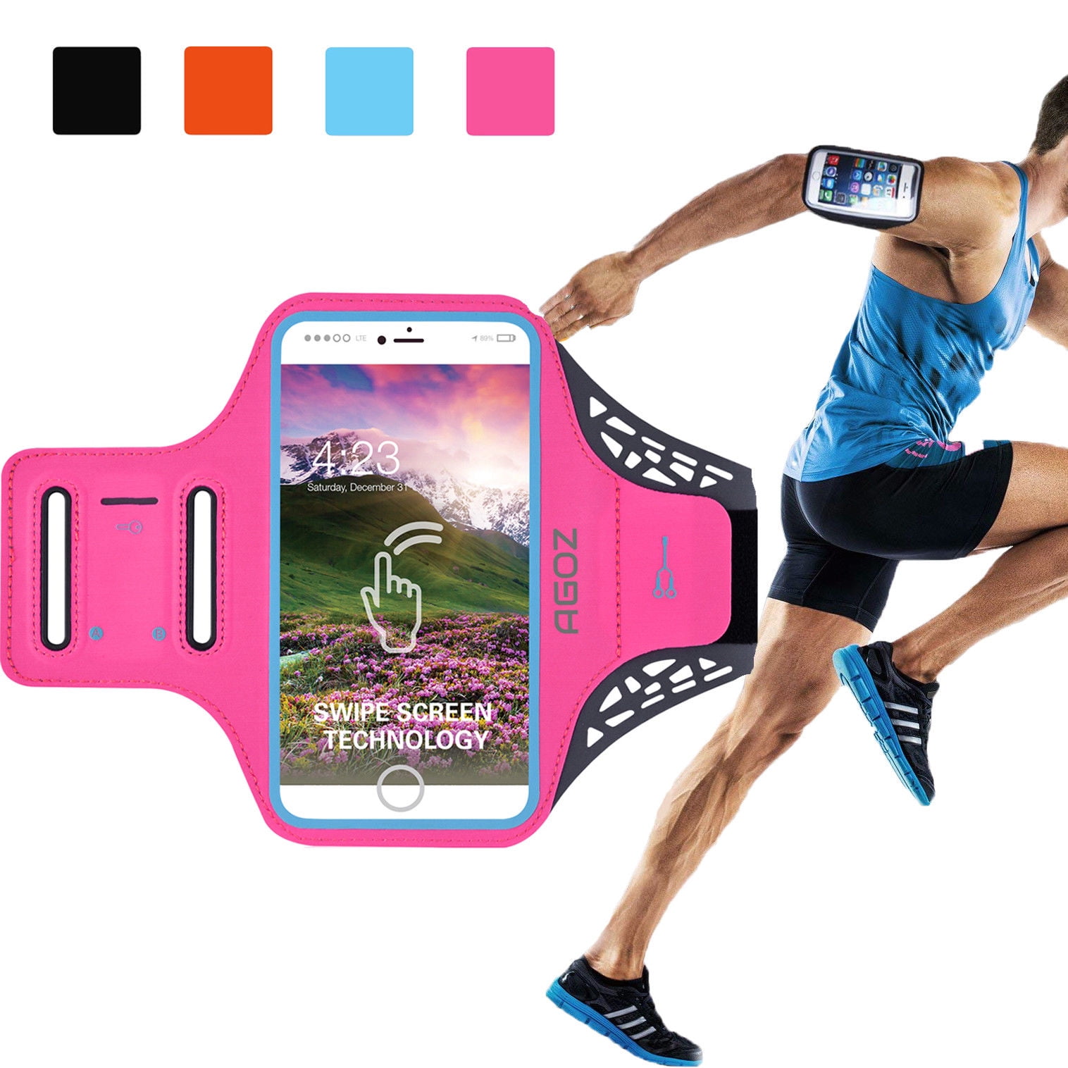 LOVPHONE Sport Running Exercise Gym Sportband Case for Samsung Galaxy S8 with Key Holder & Card Slot,Water Resistant and Sweat-proof Galaxy S8 Armband