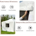 thumbnail image 2 of 10 x 10 FT Outdoor Hardtop Gazebo Cover With Sidewalls and Mesh Windows, Universal Winter All-Season Waterproof Enclosed, White (Gazebo Not Included), 2 of 14
