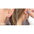 thumbnail image 4 of 3 Pairs Earring Lifters,Hypoallergenic Earring Backs For Droopy Ears,Adjustable Crown Earring Backs For Heavy Earring, 4 of 8