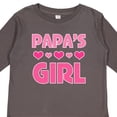 thumbnail image 4 of Inktastic Papas Girl Granddaughter Girls Long Sleeve Toddler T-Shirt, 4 of 5