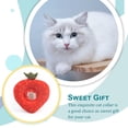 thumbnail image 3 of Cat Neck Cone Puppy Accessories Elizabethan Collars Pet Supplies Recovery Collar Protective Circle Avocado Surgery Kitten Cones Strawberry Pattern M, 3 of 6