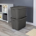 thumbnail image 2 of 18-Gallon Plastic Storage Bins with Snap-on Lids – 8-Pack, Home Organization Essential, 2 of 14