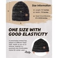 thumbnail image 2 of Gorros tipo beanie MSDC, paquete de 3, forrados con fleece, cálidos para invierno, 2 of 7