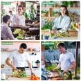 thumbnail image 7 of IAUYY Waiter's Apron with 3 Pockets Waterproof Adjustable Cooking Aprons for Kitchen for Woodworkers Artists and Gardening Gifts for Women Pixel Grapes, 7 of 7