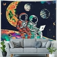 thumbnail image 4 of WYYP Astronaut Alien Tapestry Funny Space Trippy Galaxy Art Tapestries for Bedroom Aesthetics Cool Planet Moon Wall Hanging Decor for Men Teens Boys College Dorm Living Room Painting, 4 of 6