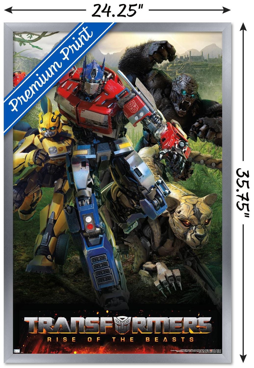 Transformers: Rise of the Beasts - Big 4 Wall Poster, 22.375" x 34"
