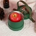 thumbnail image 4 of Hand-held Round Gift Box Christmas Storage Container for Treats Decorations Cute Design for Holiday Celebrations Xmas Party Supplies (Green), 4 of 6