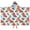 Tractor and Pumpkins, variant on Tractor and Barns Green Pattern Teens Hooded Bath Towel Wrap for Ages 3 To 12,Quick Dry Lightweight Soft Microfiber Bath Beach Pool,50"x30"
